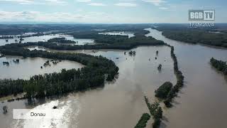 Flugaufnahmen Hochwasser Machland September 2024 [upl. by Aushoj403]