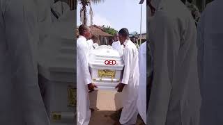 Pallbearers with the coffin of Dare Melody’s wife Adedoyin Odunuga at her funeral in Ikorodu Lagos [upl. by Nev76]