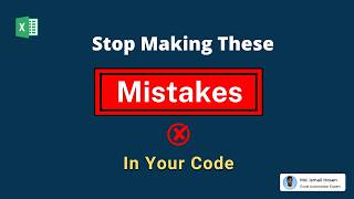 Stop Making These Mistakes In Your VBA Code To Write Clean Code [upl. by Fadden187]