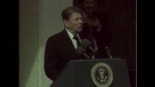 President Reagans Remarks at the Memorial of the Space Shuttle Challenger Crew on January 31 1986 [upl. by Ttenaj]