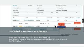 How To Perform an Inventory Adjustment in Cetec ERP [upl. by Leandro]