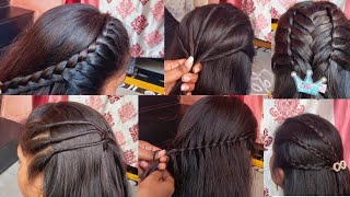 Five 5 beautiful design Hairstyle long hair design Hairstyleshairstyles hair Nirmala Hairstyles [upl. by Flo]