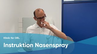 Instruktion Nasenspray [upl. by Luhey853]