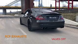 MercedesBenz CLS55 AMG  RCP Exhausts  Valved CatBack Exhaust [upl. by Zerelda]