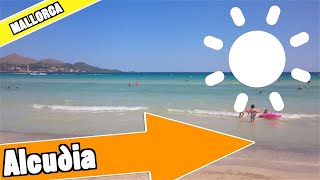 Alcudia Majorca Spain Tour of beach and resort [upl. by Xuerd]