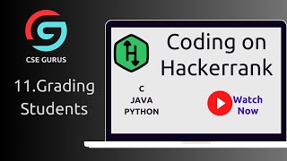 11 Grading Students  Hackerrank [upl. by Mcneely]