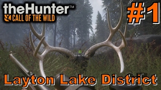 First Hunt in Layton Lake District  theHunter Call of The Wild 2017 [upl. by Enailuj]