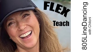 Flex  Line Dance Tutorial Teach [upl. by Dympha]