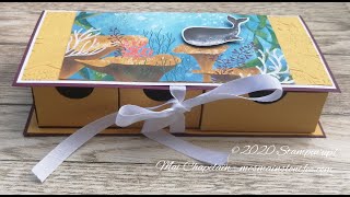 Tuto coffret naissancecoffret cadeau StampinUp [upl. by Nore]