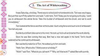 STD7  ENGLISH  PROSE  2 THE ART OF WHITEWASHING [upl. by Benni]