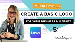 Canva Logo Design Tutorial for Beginners How to Create a Basic Logo Step by Step [upl. by Anawt]