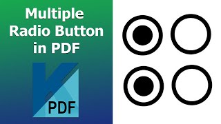 How to create multiple radio buttons in pdf using Kofax Power PDF [upl. by Melly121]