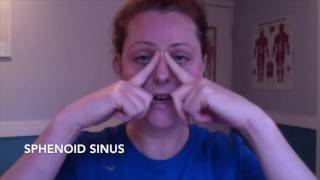 Massage routine to soothe inflamed sinuses [upl. by Cristoforo]