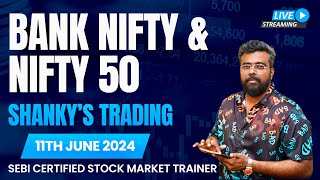 Bank Nifty50JUNE 11 Live Options Trading todayBankNiftyTradingLive In 2024 Learn Trading Easy Way [upl. by Derby]