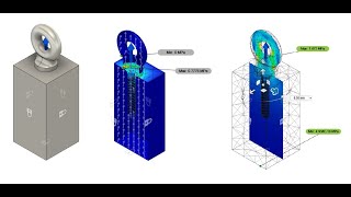 Analysis on Eye Bolt in Autodesk Fusion 360 [upl. by Robertson826]