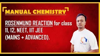 Lindlar catalyst H2pdBaSO4 Rosenmund reduction JEE ADVANCED MAINSHindi [upl. by Yleme]