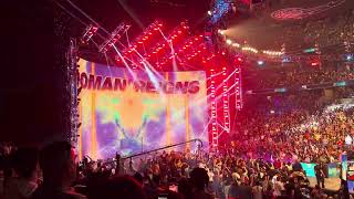 Roman Reigns Live Entrance amp Pyro [upl. by Fowler]