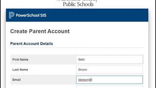 Creating a PowerSchool Parent Portal Account [upl. by Marchall]