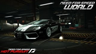 Need for Speed World Lamborghini Gallardo LP 5502 Valentino Balboni Hot Pursuit SCPD [upl. by Airotel729]