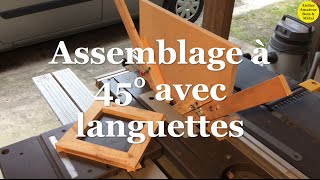 Assemblage languettes 45° [upl. by Inajar]