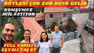 KOMŞUMUZ ACİL TAŞ EVİNİ SATIYOR  BÖYLESİ ZOR DENK GELİR  ÖZENLE YAPILMIŞ EŞYALI TAM BİR KÖY EVİ [upl. by Nolyag987]