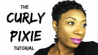 Short Relaxed Hair Tutorial  The Curly Pixie [upl. by Aitnecserc]