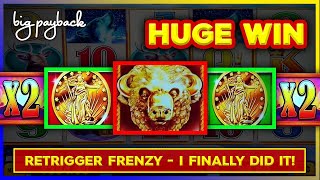 HUGE WIN Buffalo Triple Power Slot  AWESOME [upl. by Hadihahs]