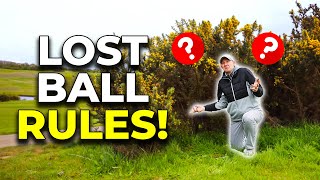 What To Do When You LOSE YOUR GOLF BALL Rules Refresher [upl. by Ciredec]