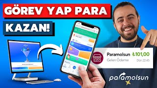 GÖREV YAPARAK PARA KAZAN PARAM OLSUN Telefondan Para Kazandıran Uygulamalar [upl. by Ytsanyd994]