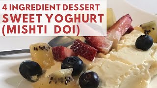 Mishti doi recipe  4 ingredients recipe mycookingjourney2021 [upl. by Ojyma]