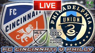 FC Cincinnati vs Philadelphia Union LIVE Stream MLS Cup Playoff Match Audio  LIVE MLS Chat Hangout [upl. by Reade]