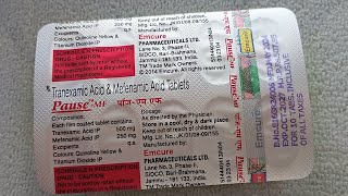 Tablets Pause MF Tranexamic Acid 500mg Mefenamic Acid 250 mg Uses  Pause 500 use full details [upl. by Aldarcy]