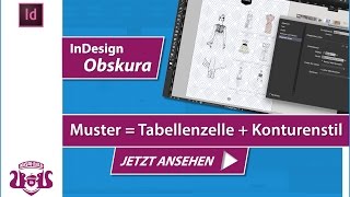 Muster aus Tabellenzelle und Konturenstil erstellen  InDesign OBSKURITÄT [upl. by Aubyn]