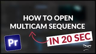 How to Open Multi Camera Sequence  Premiere Pro [upl. by Sevart]