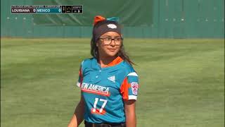 LLWS Softball 2019 Louisiana vs Mexico [upl. by Adnarram]