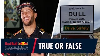 Dull Daniel Ricciardos True or False British Grand Prix place names [upl. by Fatma]