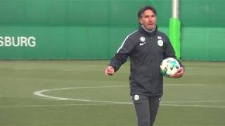 VfL Wolfsburg Erstes Training von Bruno Labbadia [upl. by Nitsud636]