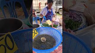 Fresh shrimp salad in Thailand streetfood shorts [upl. by Leverick]