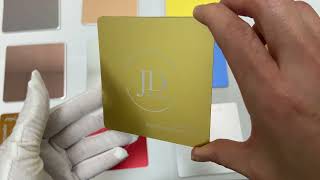 Goldcolored Metal Coaster  Foison Metal [upl. by Nima]