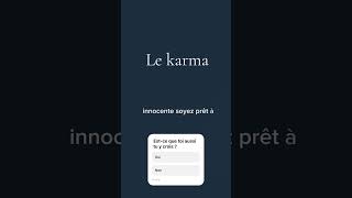 Le karma karma motivation2024 loidelattraction loidelassomption positif [upl. by Nediarb]