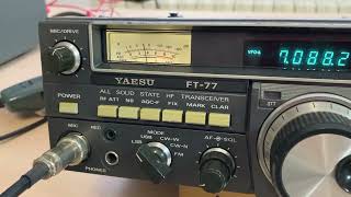 Yaesu FT77 HF Transceiver [upl. by Icart709]