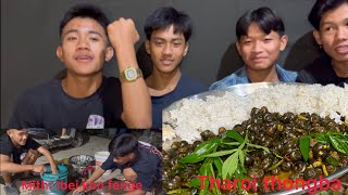 Tharoi thongba challenge Mithi tabei konju fenghnle🤣🤣mukbang [upl. by Eoj]