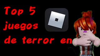 Top 5 juegos de terror en robloxleer descroblox daneblox [upl. by Lyckman273]