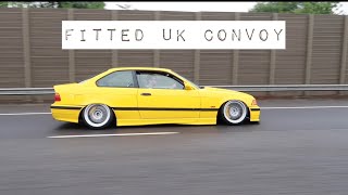 Convoy with the Hardest Static Stanced E36 M3 to Fitted UK show [upl. by Lazaro]