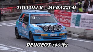 BRYAN TOFFOLI  MARCO MERAZZI  PEUGEOT 106 N2  RALLY SAN MARTINO 2024 [upl. by Yorgerg]