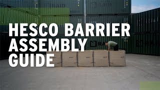 HESCO BARRIER assembly guide [upl. by Komsa]