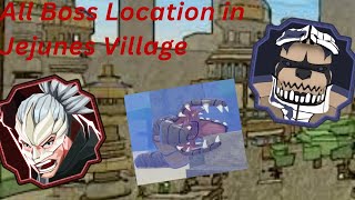 All Boss Location in Jejunes Village  Shindo Life Roblox [upl. by La974]