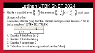 Persamaan matriks latihan utbk snbt by Top Mat [upl. by Ssitruc]