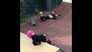 A cute video of Naz and Biggy fighting who goes on the skate ramp first shorts [upl. by Nnylharas503]