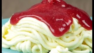 Spaghetti Eis leicht mit unserem Dessert Rezept selber machen [upl. by Yellehs]